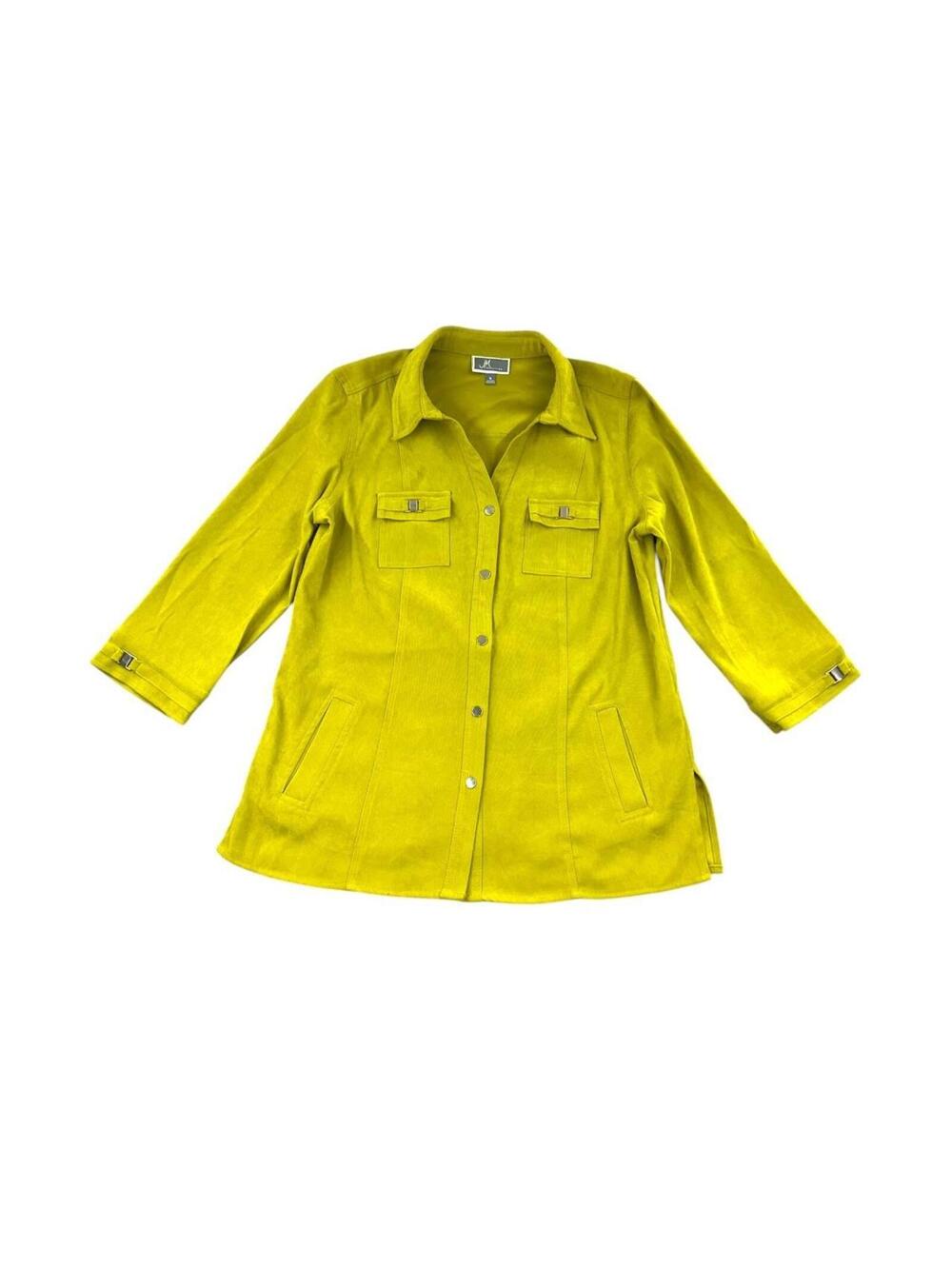 JM Collection Charteuse Shacket